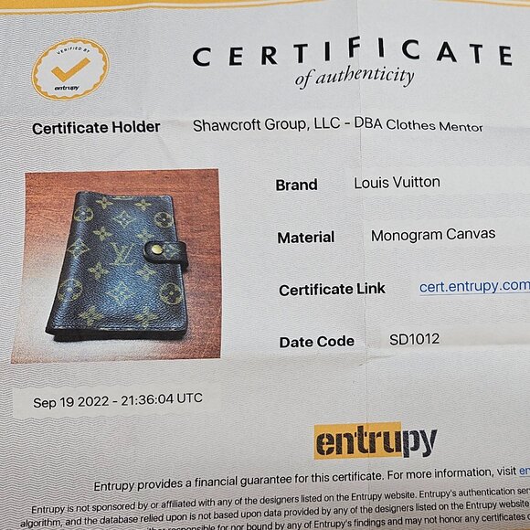 Authentic Louis Vuitton Monogram Canvas Agenda PM (Small Ring Planner) - Picture 11 of 11